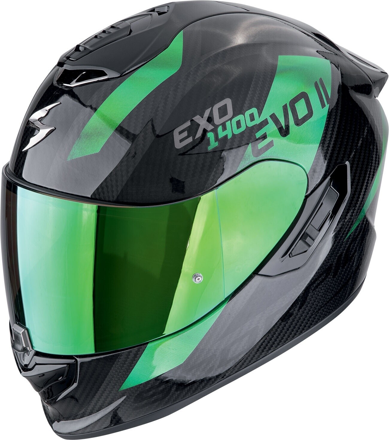 Scorpion Exo-1400 Evo II Carbon Air Platted noir/vert