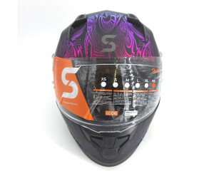 Casque Intégral SKA-P 3MHG Speeder Sport | Rouge/jaune Mat, Taille L (59 Cm), Homologué ECE 22.06