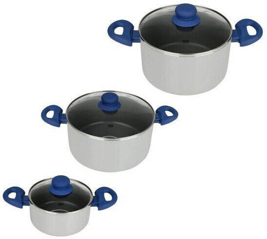Tasty Batterie de cuisine 3 pièces avec doseur d'huile 16, 20 et 24 cm