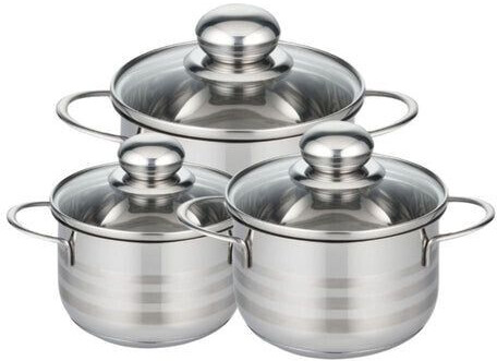 Elo Faitout inox antiadhésif Brillant 14, 16 et 20 cm