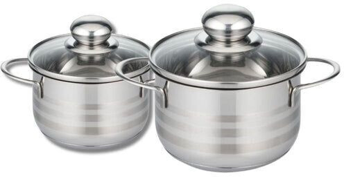 Elo Batterie de cuisine inox Brillant 12 et 14 cm