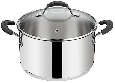 Lagostina Faitout inox Tempra avec couvercle 20 cm