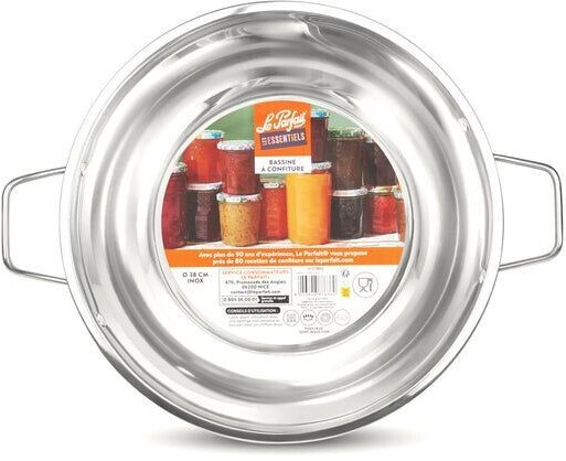 Le Parfait Bassine à confiture inox 38 cm