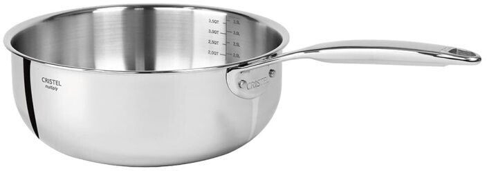 Cristel Casserole inox Castel'Pro 28 cm