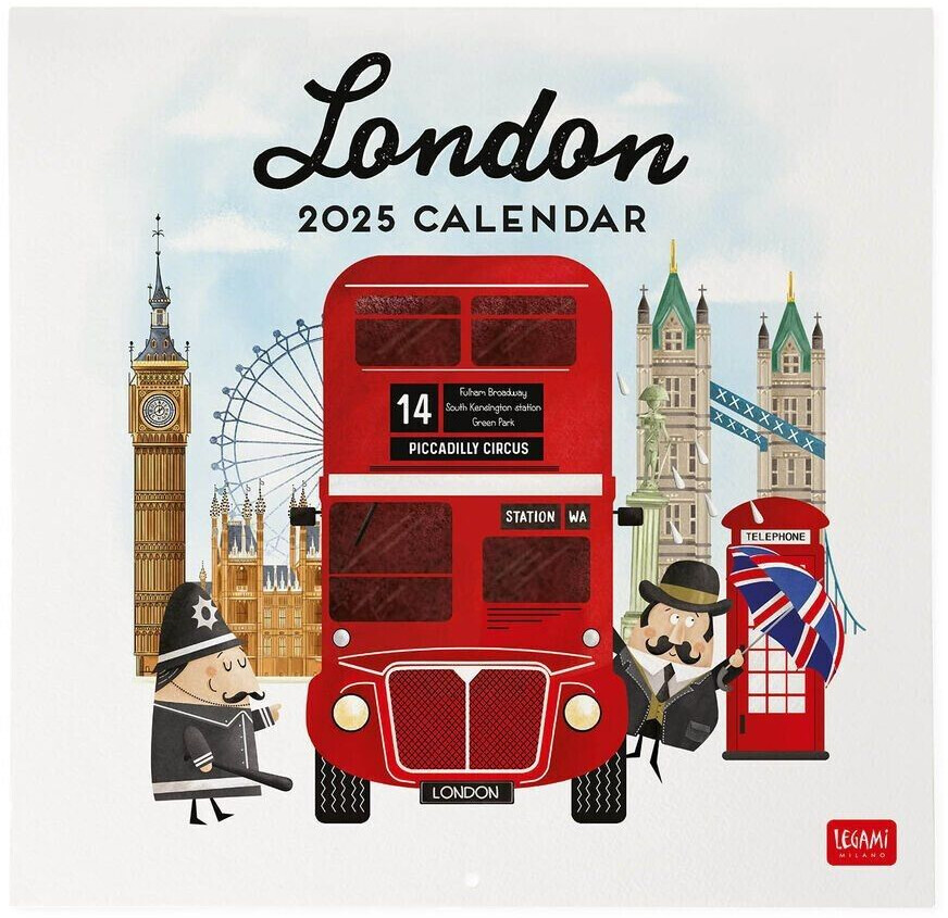 Legami - Wandkalender 2026, 4 seizoenen, grote wandkalender, 12 maanden