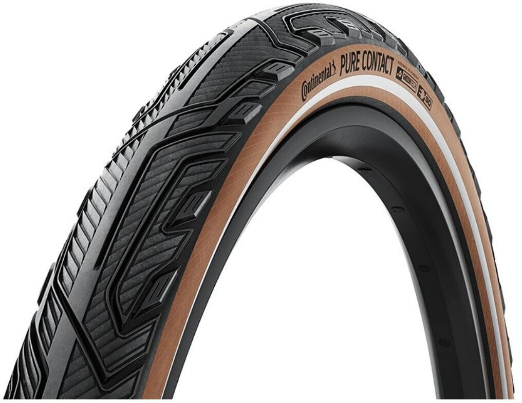 Continental Pure Contact 28 Folding Tyre black/brown/reflex 55-622 (28 x 2,2)