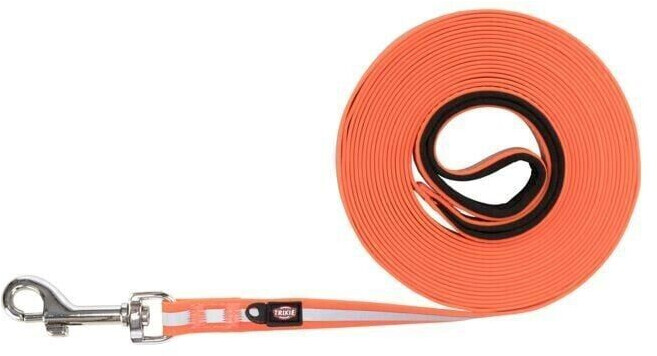 Trixie Easy Life Laisse à pister réfléchissante M/XL 10 m 17 mm orange (207323)