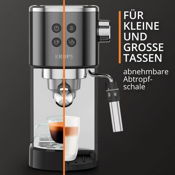 Krups XP444G Virtuoso+ Chrom Schwarz, Bild 8