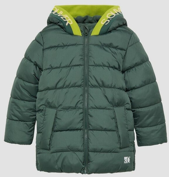 S.Oliver Steppjacke Mit Farbverlauf - Fleecegefutterte Jacke Mit Kapuze Für Herren