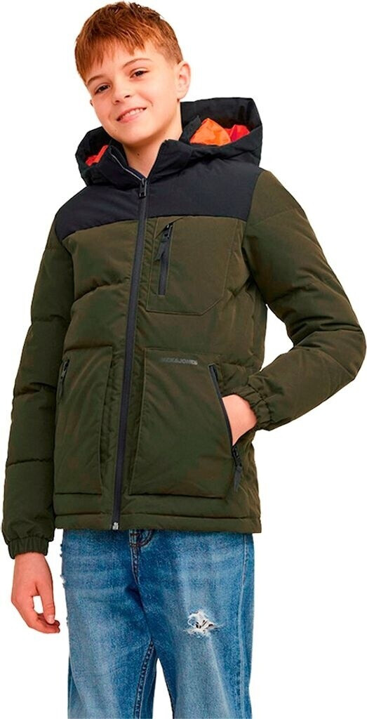 Jack & Jones Otto Ket Puffer Jacket (12258547) Rosin/BlackBlocking/BlackPrint