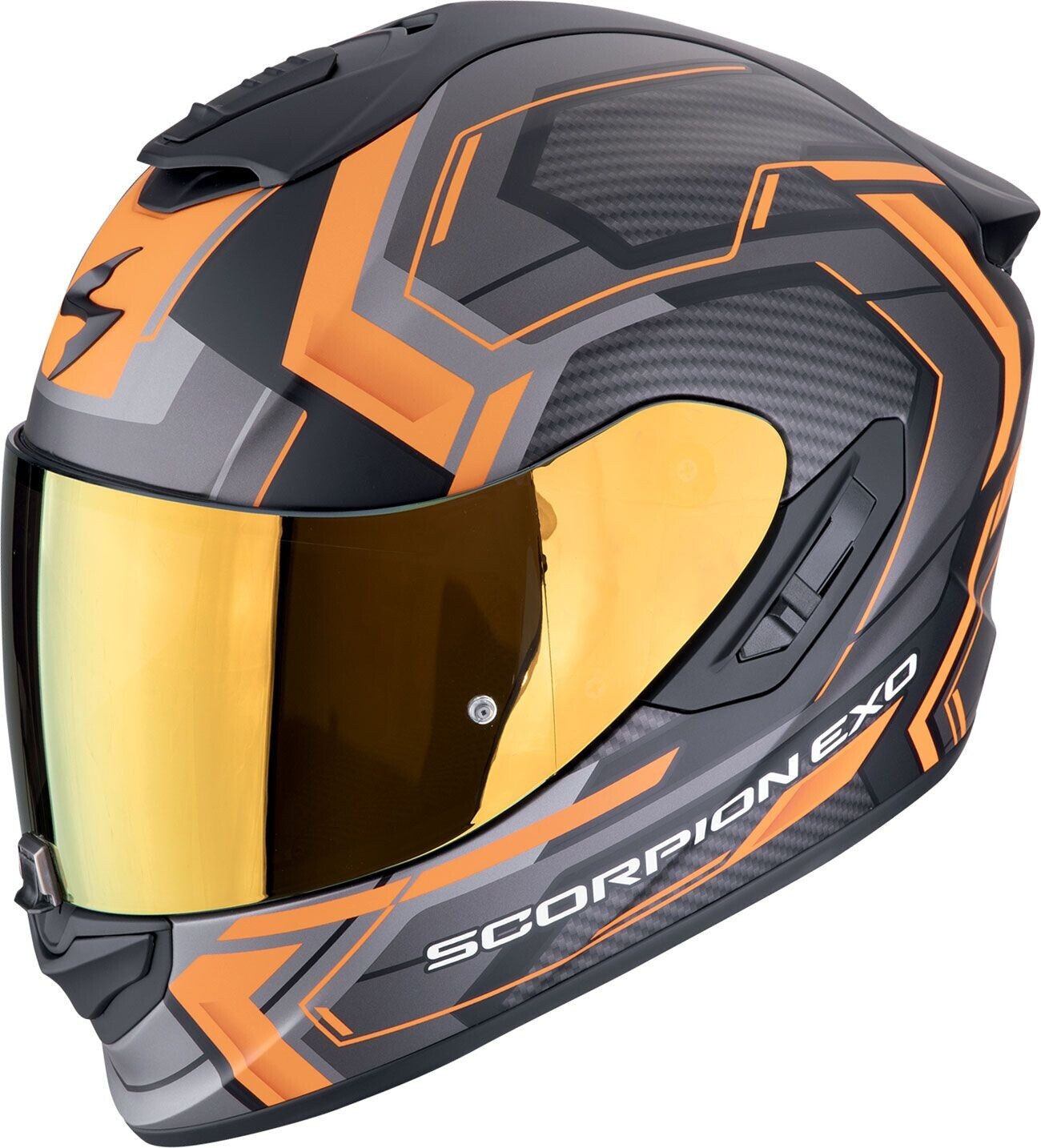Scorpion Exo 1400 Evo 2 Air Linart mat noir/orange
