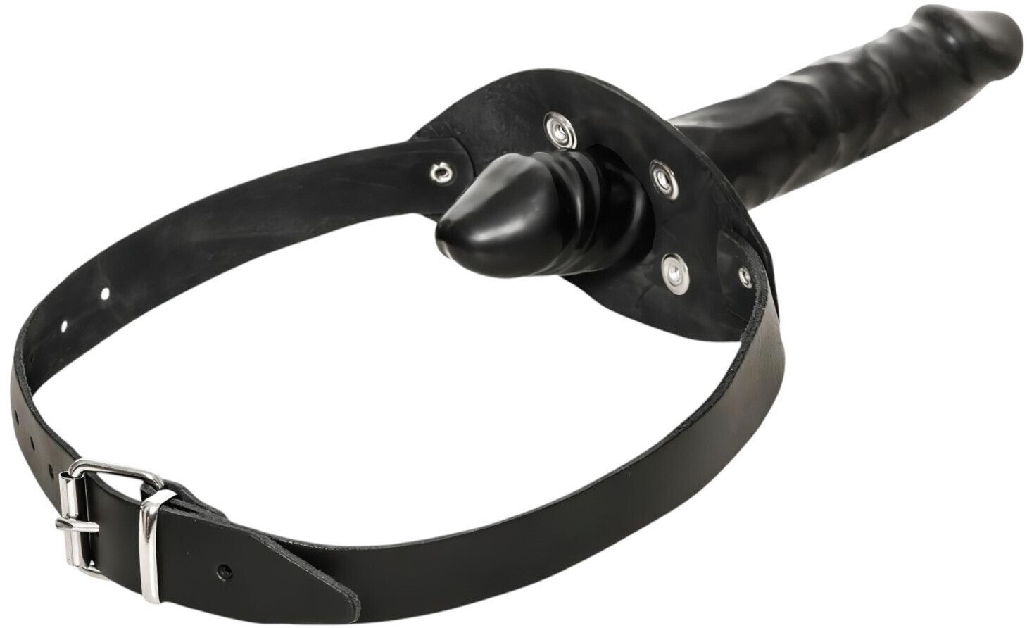 Zado Bâillon Gode cuir et latex