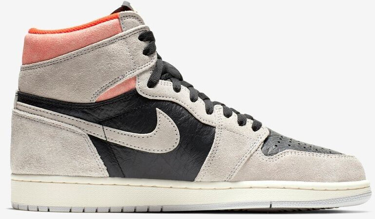 Crimson grey jordan 1 sales