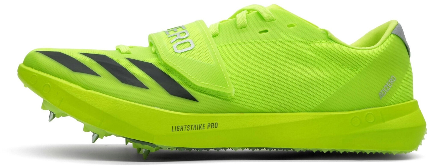 Adidas Adizero TJ PV Track and Field Shoe lucid lemon core black silver metallic