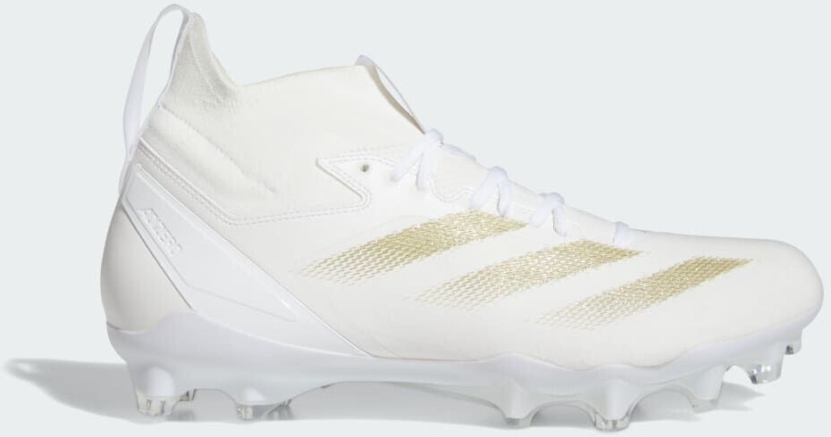 White and gold adizero football cleats on sale