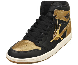 Air jordan 1 retro black and yellow sales