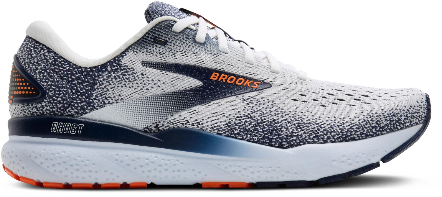 Brooks Ghost 16 (110418-1D-130) white/peacoat/orange