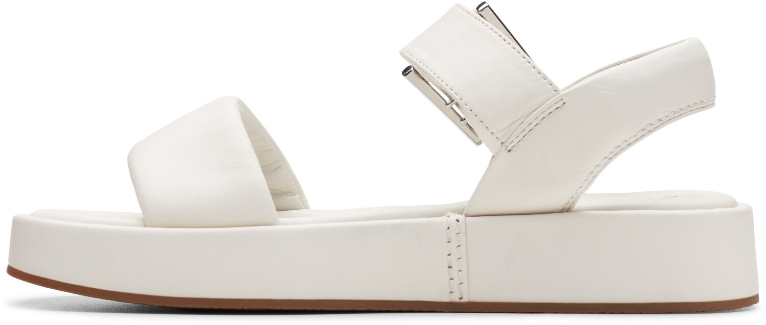 Clarks Alda Strap Sandal off white