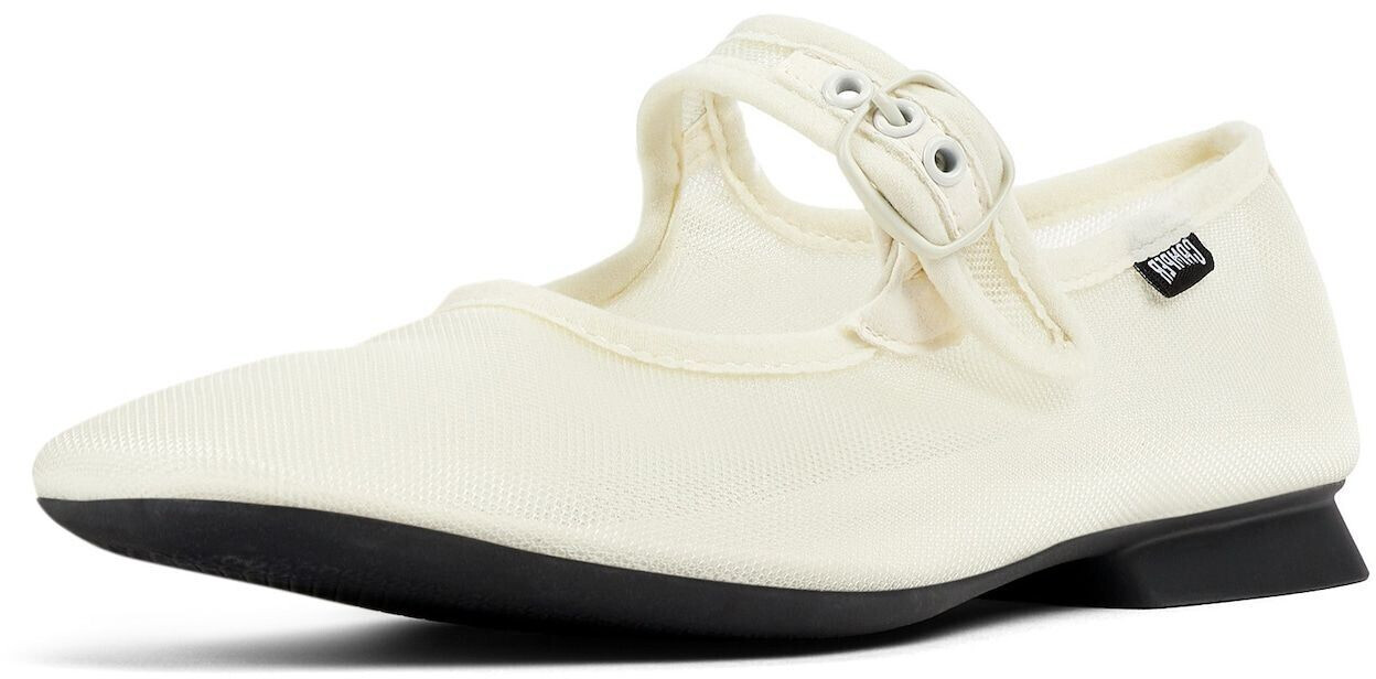 Camper Strappy Ballerina 'Casi Myra' black white