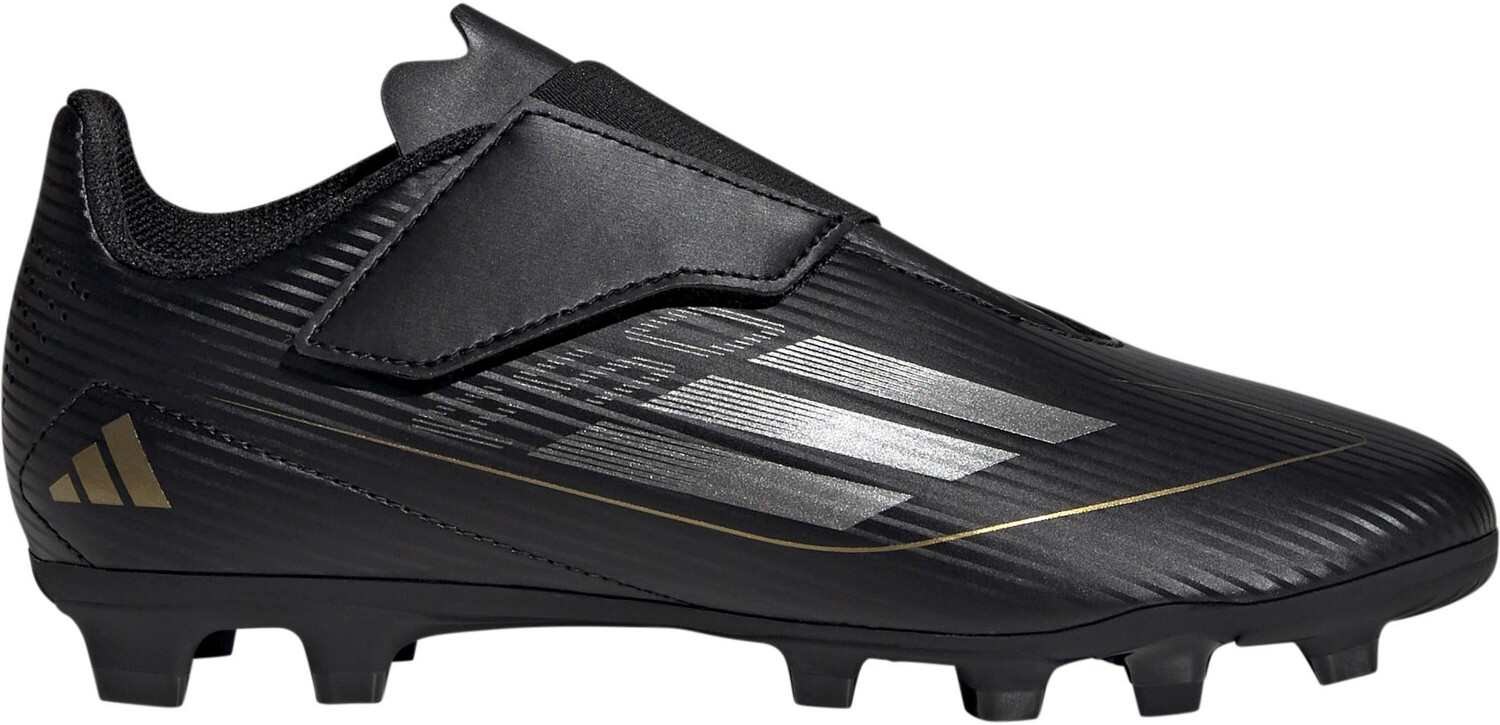 Adidas F50 CLUB VEL FxG J Football Boots core black iron met gold met