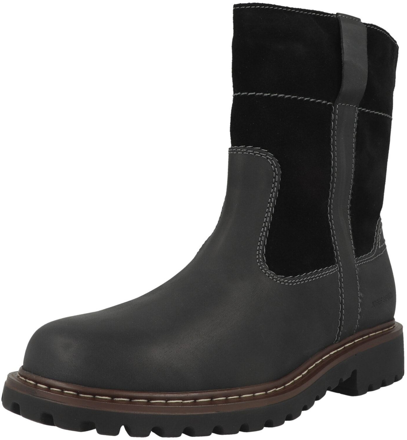 Sandali Uomo Josef Seibel Max 92 In Pelle Scamosciata Nera – Leggeri Con Chiusura A Strappo E Suola Ammortizzante
