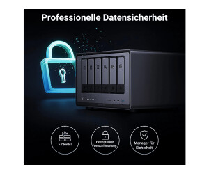NAS UGREEN NASync DXP6800 Pro - 6 Baies, Intel I5 1235U, 8GB DDR5, 2x10GbE, Sans Disque