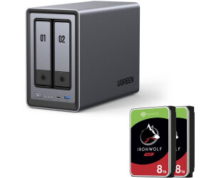 【新品】UGREEN NASync DXP2800 とWD HDD8TB×2 UGREEN NAS 2 ベイ｜76TB大容量と30日間の安心お試し