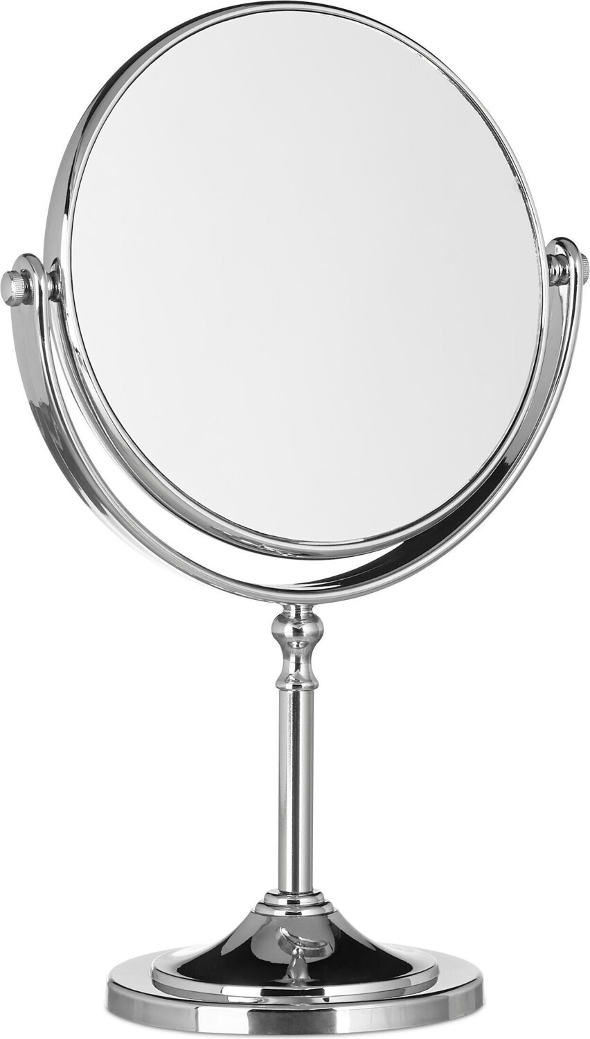 Relaxdays Cosmetic mirror Ø 14.5x28x10 cm silver