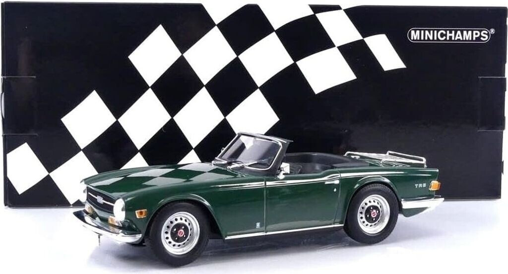 ミニチャンプス 1/18 トライアンフ TR6 1969 ダークグリーン(左