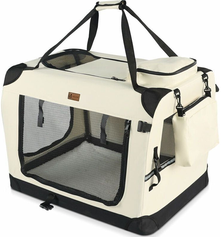 Vounot Sac Transport Pliable Pour Chien Et Chat XL blanc (8425468559709)