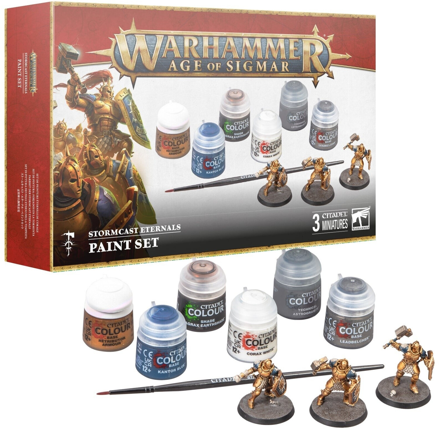 Games Workshop Warhammer Age of Sigmar - Stormcast Eternals & Paint Set