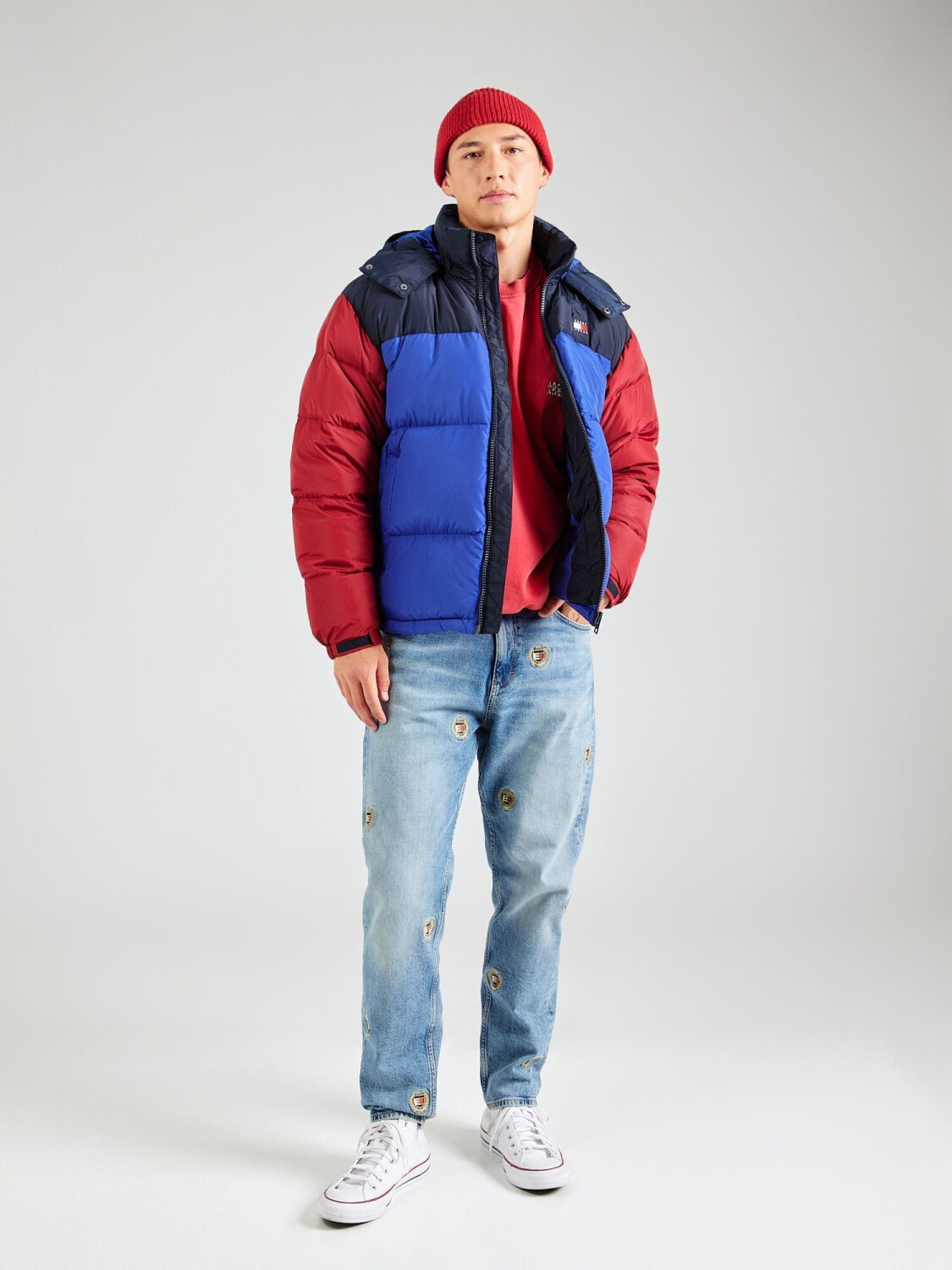 Tommy Hilfiger Alaska Colorblock Jacket DM0DM19639 bright blue multi ab 119 20 Preisvergleich bei idealo