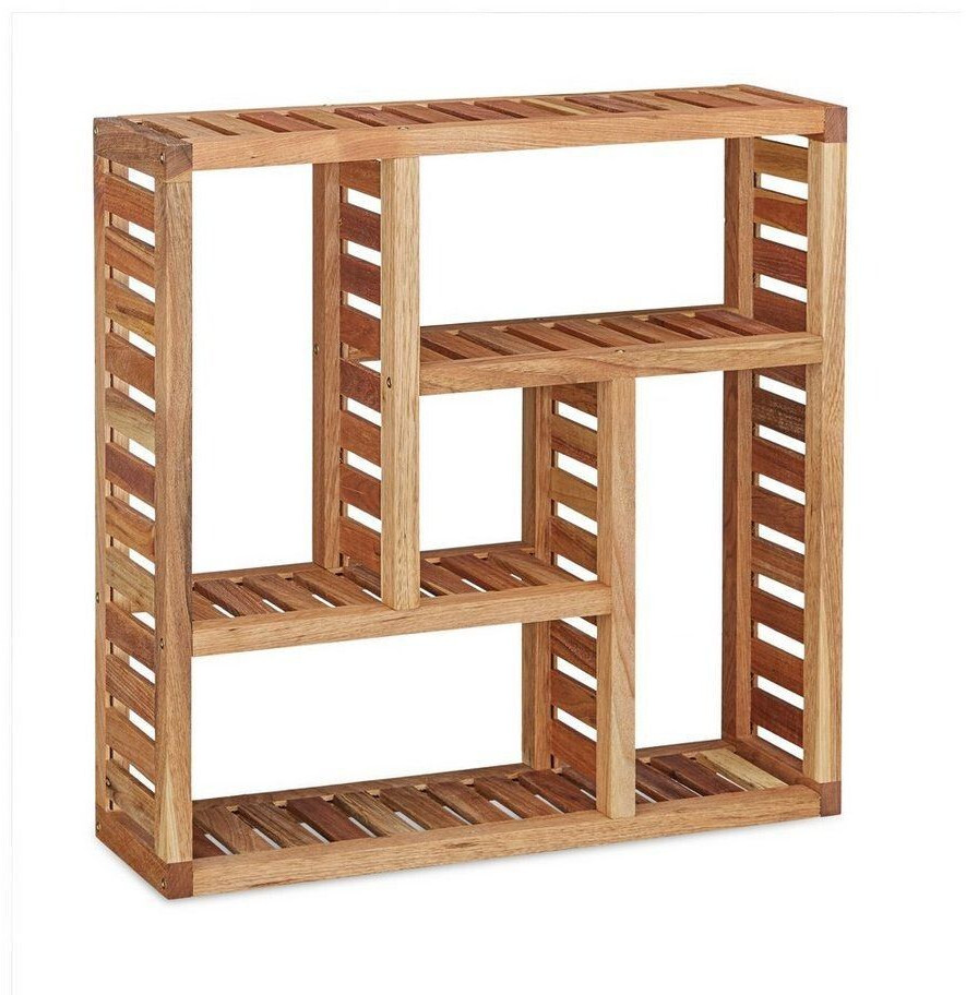 Relaxdays Wall shelf 50x50x15 cm natural