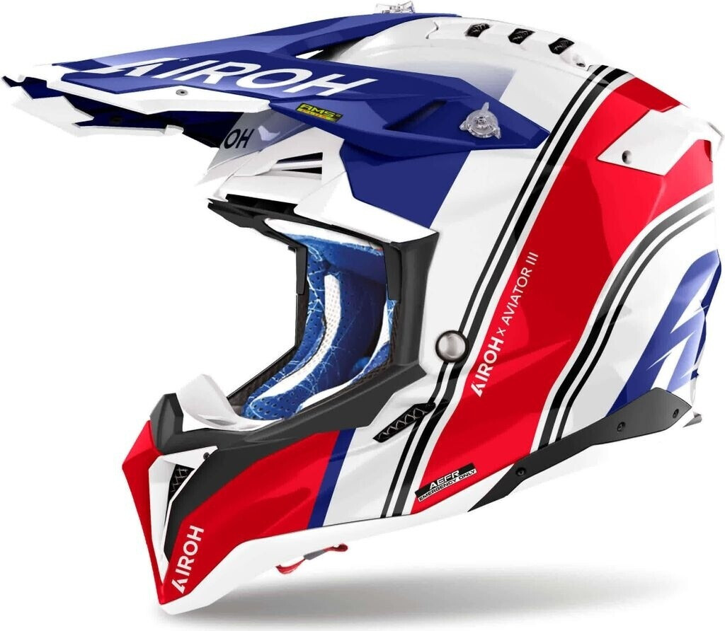 Airoh Aviator 3 Hima White/Red/Blue