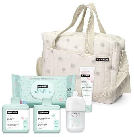 Suavinex Welcome Baby Care Set Bag Limited Edition Paediatric Cosmetic grey/beige