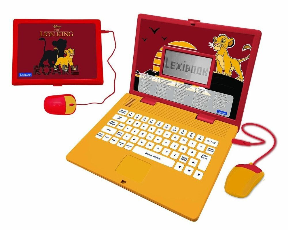 Lexibook Ordinateur éducatif bilingue français/anglais Le Roi Lion