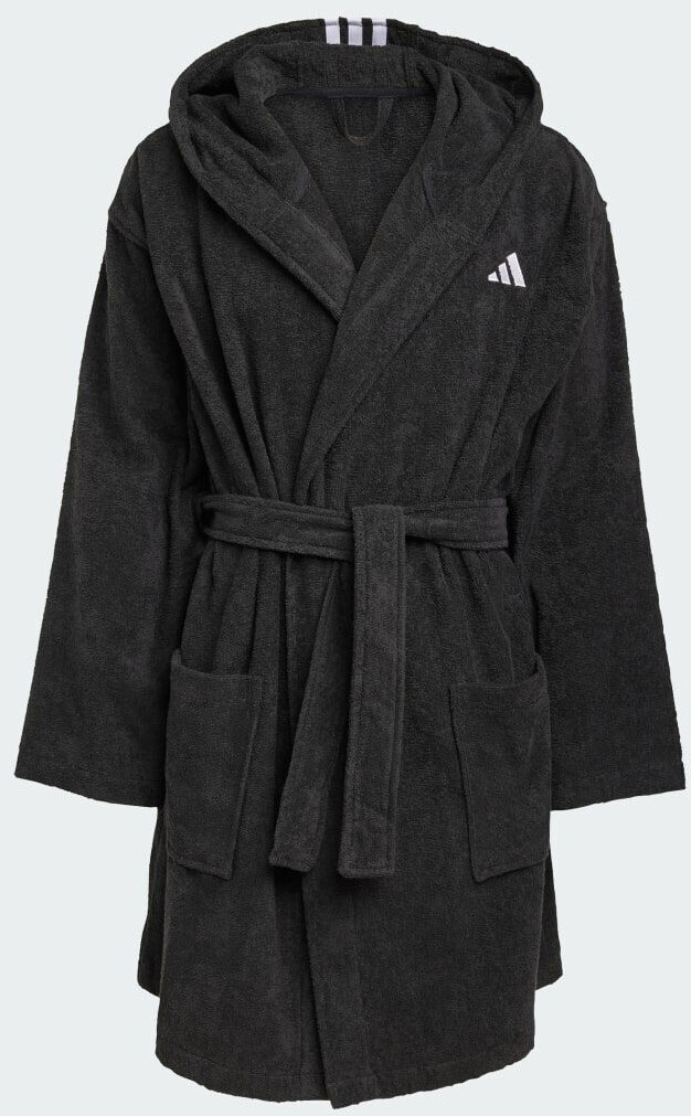 Adidas Unisex hooded bathrobe with hood black