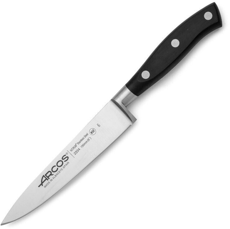 Arcos Couteau de cuisine Riviera 15 cm noir