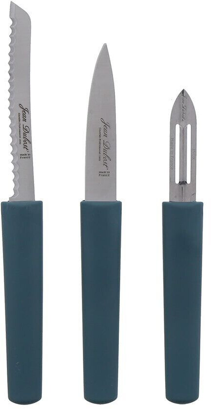 Jean Dubost Set couteaux Line office éplucheur tomate bleu