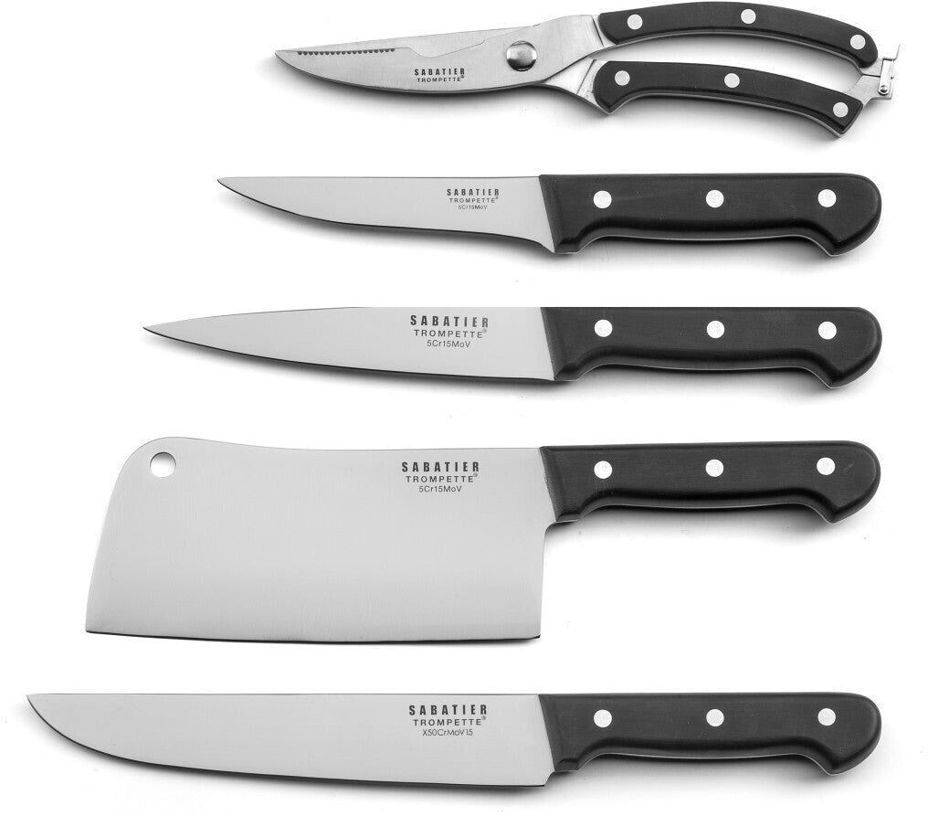 Sabatier Trompette Set 5 couteaux de boucher Universal