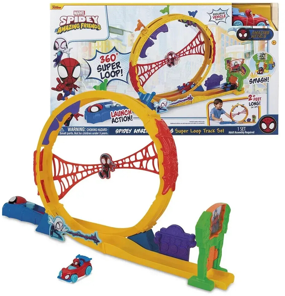 Toy Partner Marvel Spidey Amazing Metals - 360º Super Loop Track Set