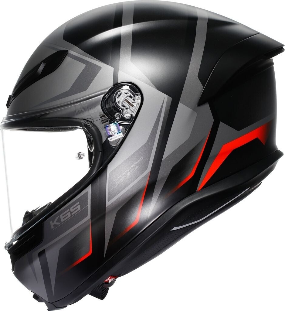 AGV K6 S Karve mat noir/gris/rouge