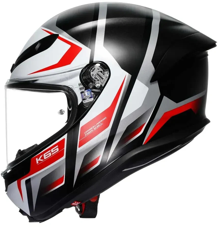 AGV K6 S Karve mat noir/blanc/rouge