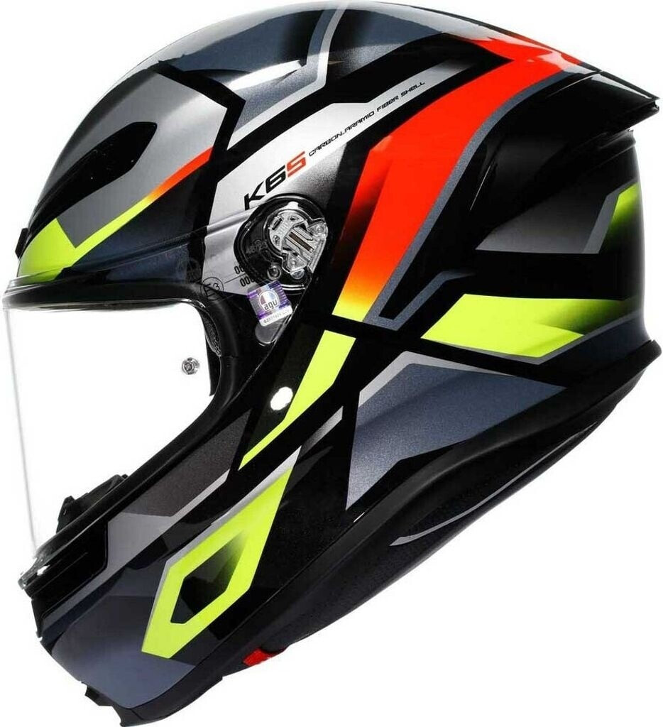 AGV K6 S Erazer noir/rouge/jaune fluo