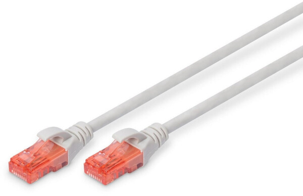 Digitus Professional Patch-Kabel RJ-45 (M) bis RJ-45 (M) 50cm UTP CAT 6e Grau (DK-1617-005), Bild 2