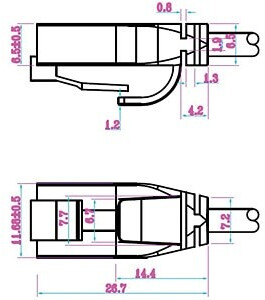 Goobay Patch-Kabel RJ-45 (M) bis RJ-45 (M) 15 cm UTP CAT 6 Schwarz (71547), Bild 2