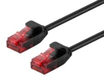 Goobay Patch-Kabel RJ-45 (M) bis RJ-45 (M) 15 cm UTP CAT 6 Schwarz (71547), Bild 4