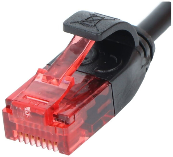 Goobay Patch-Kabel RJ-45 (M) bis RJ-45 (M) 15 cm UTP CAT 6 Schwarz (71547), Bild 5