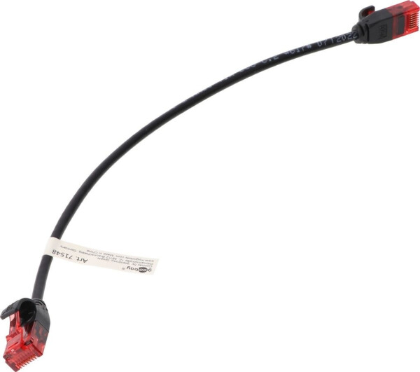Goobay Patch-Kabel RJ-45 (M) bis RJ-45 (M) 15 cm UTP CAT 6 Schwarz (71547), Bild 6
