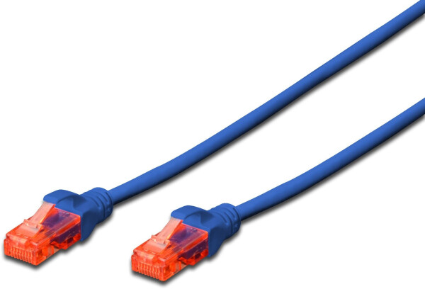 Digitus CAT 6 U-UTP Patchkabel Cu LSZH AWG 26/7 Länge 0,50m Farbe Blau (DK-1617-005/B), Bild 3